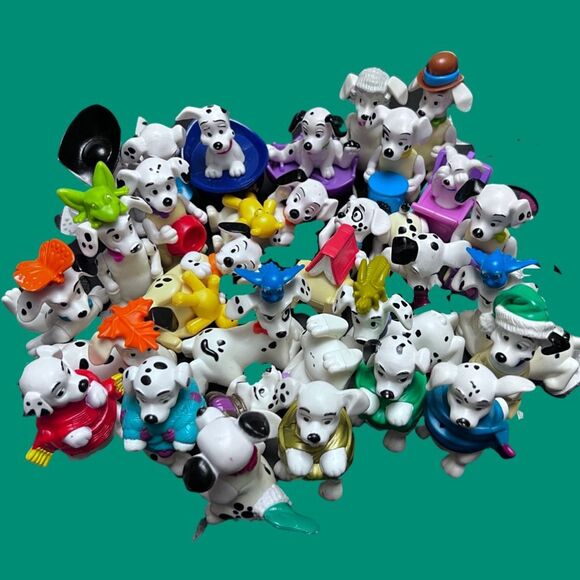 29 Vintage McDonalds 90s Happy Meal Toys 101 Dalmatian Dogs Puppy Figures 2-3" - Picture 4 of 5